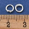 Brass Ring Charm Connectors KK-P284-06S-3