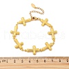 201 Stainless Steel Link Bracelets for Women BJEW-Z103-01G-03-5