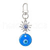 Evil Eye Lampwork Pendant Decorations HJEW-JM01997-01-1