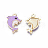 Alloy Enamel Pendants ENAM-S130-24E-3