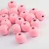 Dyed Natural Wood Beads WOOD-S662-6x7mm-A03-1