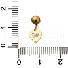304 Stainless Steel Rhinestone Charms STAS-M109-05G-4