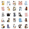 55Pcs PVC Adhesive Waterproof Stickers Self-Adhesive Stickers PW-WG0AAAD-01-5