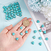 ARRICRAFT 50Pcs Synthetic Turquoise Pendants G-AR0004-97-3