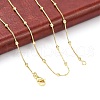 Brass Satellite Chains Necklace for Women X-NJEW-P265-05G-1