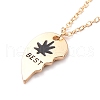 BEST BUDS Alloy Pendant Necklaces NJEW-K124-03B-G-3