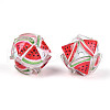 Fruit Round Resin Beads RESI-T059-03E-2