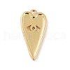 Eco-Friendly Brass Micro Pave Clear Cubic Zirconia Pendants ZIRC-C027-03G-RS-2