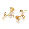 Brass Micro Pave Cubic Zirconia Pendants KK-N261-80G-2