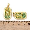 Brass Enamel Pendants KK-L190-013G-01-3