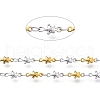 304 Stainless Steel Star Link Chains CHS-M003-04GP-3