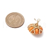 Handmade Glass Seed Beaded & Synthetic Dyed Imperial Jasper Beads Pendants PALLOY-MZ00770-2