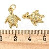 Rack Plating Brass Micro Pave Cubic Zirconia Pendants KK-K392-20B-G-3