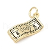Brass Enamel Pendants KK-U062-56G-2
