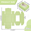 Rectangle Paper Folding Shipping Box with Window CON-WH0099-25A-2