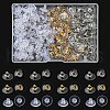 200Pcs 3 Style Brass & Plastic Ear Nuts KK-YW0001-65-1