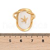 304 Stainless Steel Resin Cuff Rings for Women RJEW-D305-03G-3