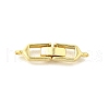 Brass Fold Over Clasps KK-P306-05G-1