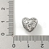 304 Stainless Steel Rhinestone European Beads STAS-U005-07P-3