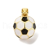 Rack Plating Brass Enamel Pendants KK-S380-10G-1