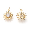 Brass Micro Pave Cubic Zirconia Pendants KK-K246-23G-2
