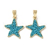 Alloy Plastic Beads Pendants PALLOY-V009-08G-1