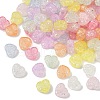 Transparent Crackle Acrylic Beads OACR-B031-07-1