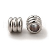 Non-Tarnish 201 Stainless Steel European Beads STAS-M089-04P-2