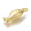 Rack Plating Brass Micro Pave Cubic Zirconia Pendants KK-I720-66G-2