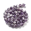 Natural Amethyst Beads Strands G-M445-8MM-01E-5