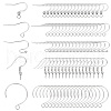 Beebeecraft 300Pcs 5 Style 304 Stainless Steel Earring Hooks STAS-BBC0004-44-1