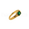 Mother's Day Rings 304 Stainless Steel Pave Cubic Zirconia Finger Rings for Women FS-WGAA4E7-08-2