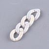 Acrylic Imitation Pearl Linking Rings OACR-S024-45-3