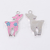 Alloy Enamel Pendants ENAM-P037-3-2