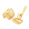 Brass Hoop Earring Findings with Latch Back Closure KK-M286-19G-2