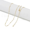Brass Satellite Chains Necklaces NJEW-U008-04G-1