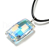 Waxed Cord Necklaces NJEW-P310-07P-2
