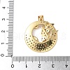 Brass Micro Pave Cubic Zirconia Pendants KK-A252-20G-3