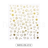 Gold Stamping Nail Art Stickers MRMJ-N010-50-012-1