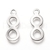 201 Stainless Steel Pendants STAS-O134-05P-1