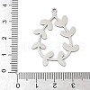 304 Stainless Steel Pendants STAS-S174-25P-3