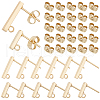 SUNNYCLUE 80Pcs 2 Style 304 Stainless Steel Stud Earring Findings STAS-SC0008-53-1