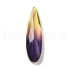 Pointed Back Gradient Glass Rhinestone Cabochons GLAA-B012-46-3