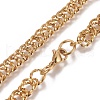 Ion Plating(IP) 304 Stainless Steel Chain Bracelets BJEW-I274-12G-2