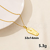 Stylish Stainless Steel Coffin Pendant Necklace for Women GL2077-10-1