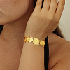 Exquisite Middle Eastern Style Brass Coin Ladies Link Chain Bracelets for Women XX1389-2