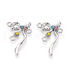 Alloy Rhinestone Chandelier Component Links PALLOY-T090-45P-1