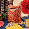AHADERMAKER 4Pcs 4 Colors Ethnic Style Silk Sutra Book Zipper Pouch ABAG-GA0001-27-4