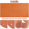 CHGCRAFT 4 Pcs 4 Styles PU Leather Bottom FIND-CA0002-15-5