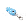 12Pcs Handmade Porcelain Fish Pendant Decorations HJEW-JM03263-5